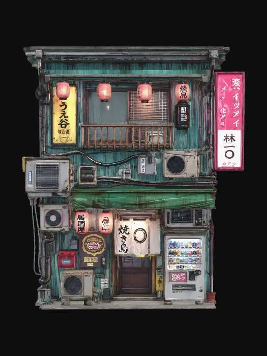 3D model for Cyber Front Fassade Izakaya 09