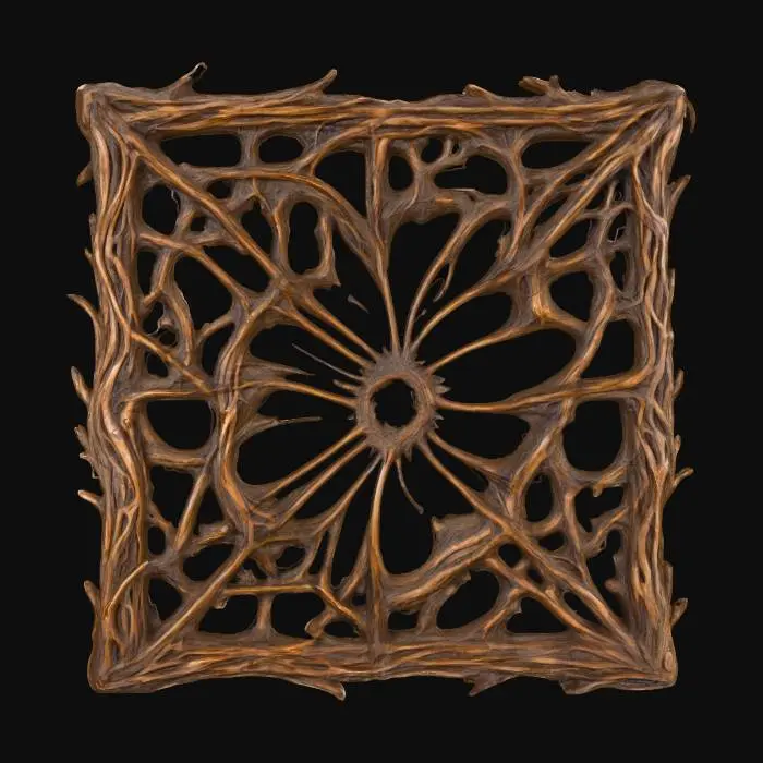 3D model for Wooden Branches Panel