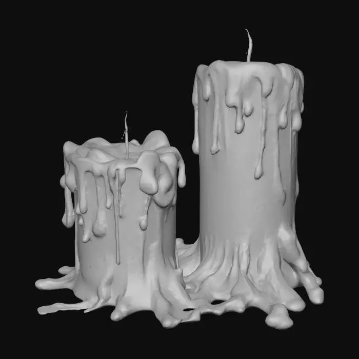 3D model for Melting Candles Duo
