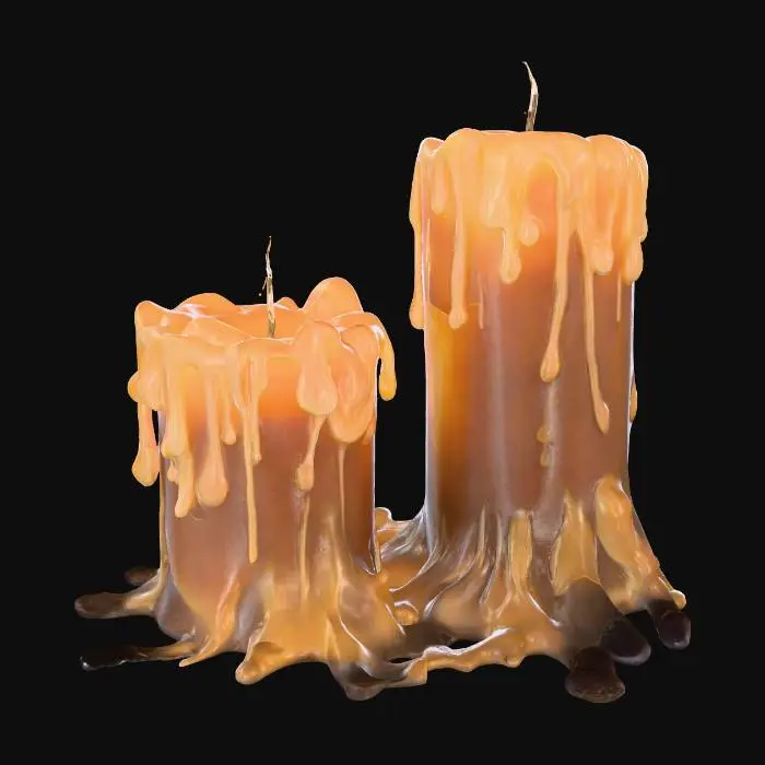 3D model for Melting Candles Duo