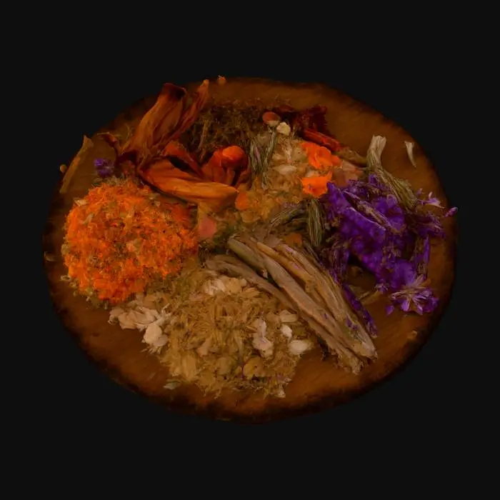 3D model for Herbal Set