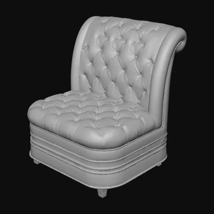 3D model for Armchair Artdeco Green