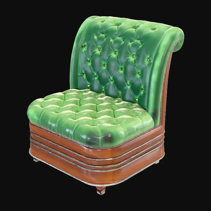 3D model for Armchair Artdeco Green