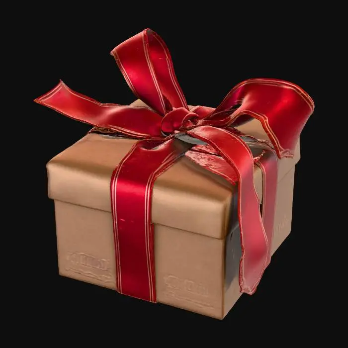 3D model for Gift Wrapped Red Ribbon