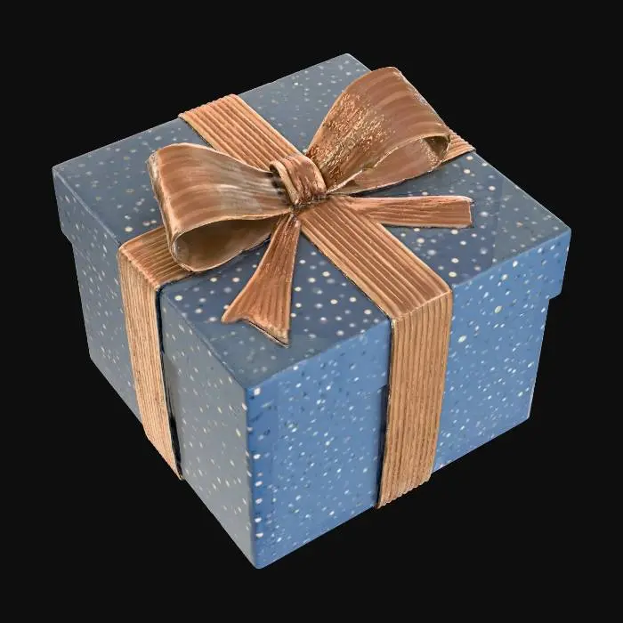 3D model for Gift Wrapped Grey Gold