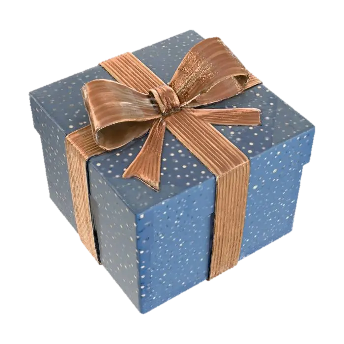 Gift Wrapped Grey Gold - Present 的 AI 生成 3D 模型