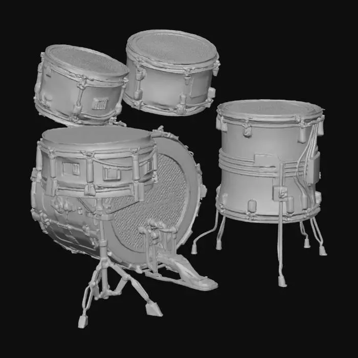 3D model for Drumset Set Whole