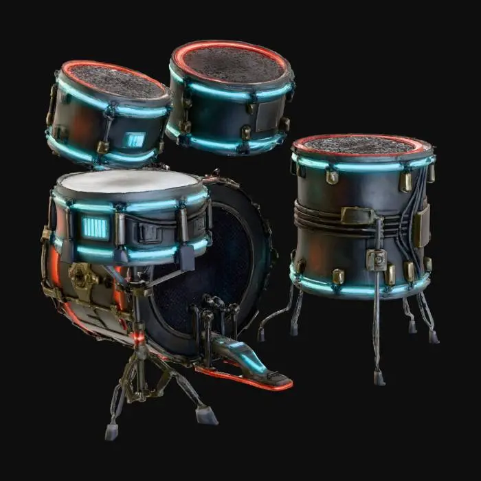 3D model for Drumset Set Whole