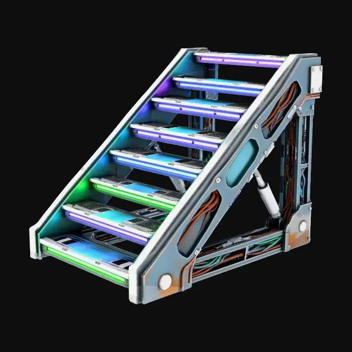 3D model for Staircase Cyperpunk