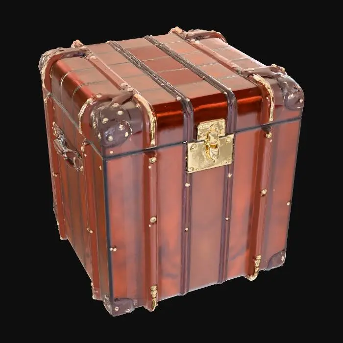 3D model for Leather Trunk Cube