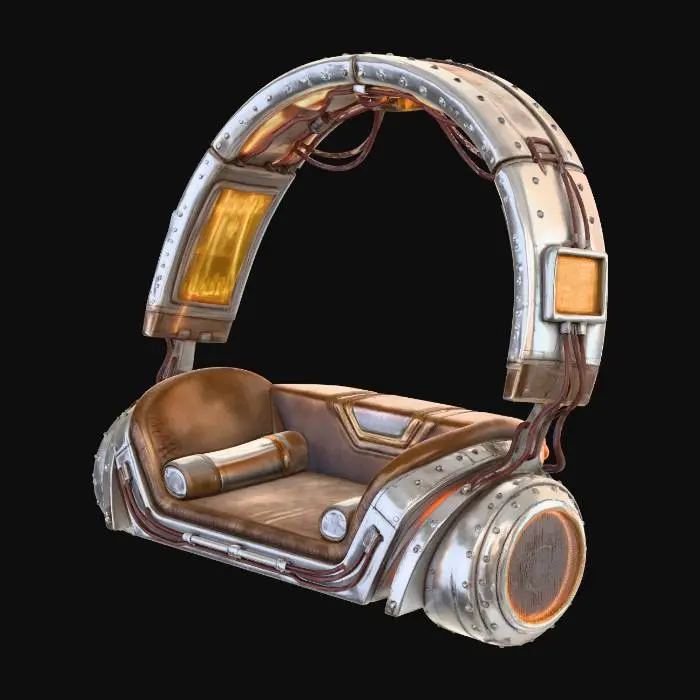 3D model for Sofa Headphone Pod Cyberpunk