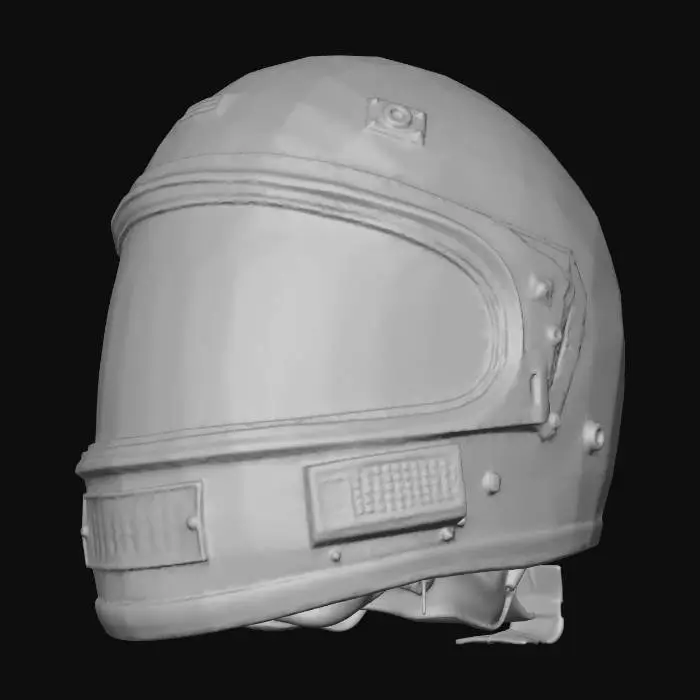 3D model for Helmet motorbike retro grunge