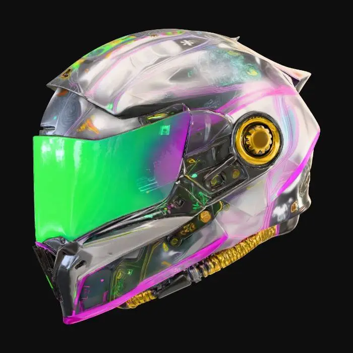 3D model for Cyber Helmet Motorcycle