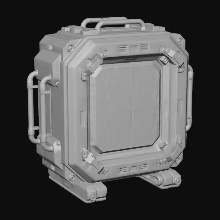 3D model for Lamp Panel Scifi Cyberpunk