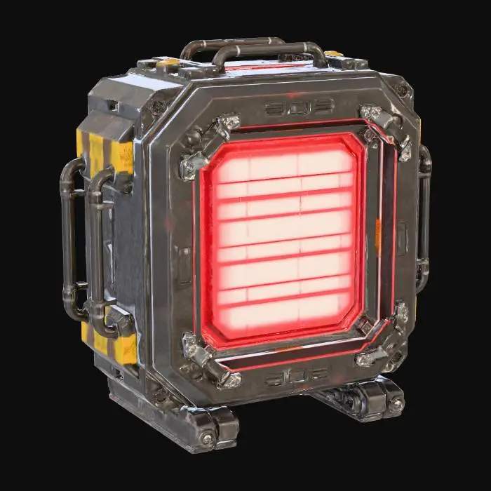 3D model for Lamp Panel Scifi Cyberpunk