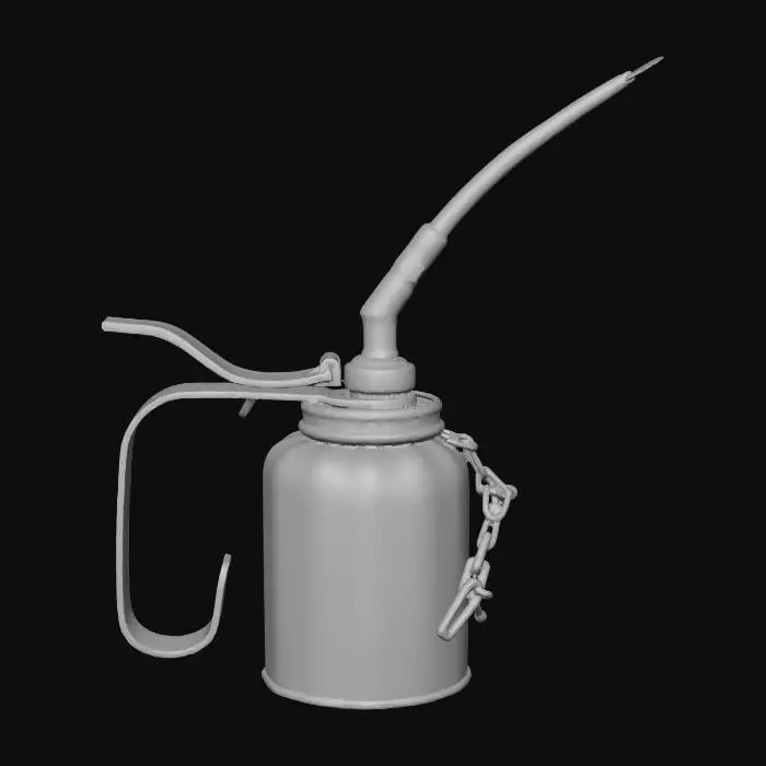 3D model for Oil Canister Round Vintage