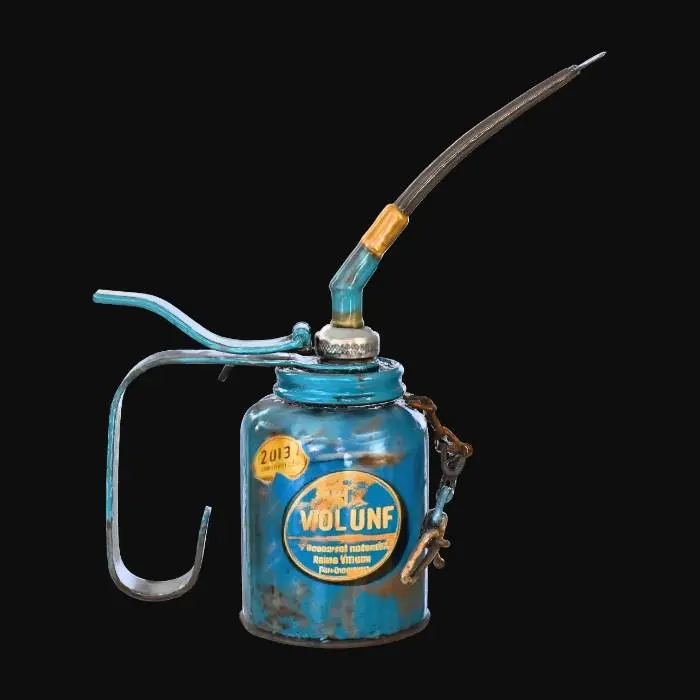 3D model for Oil Canister Round Vintage