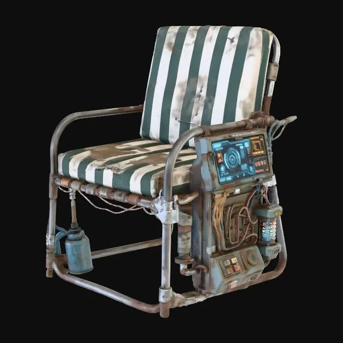 3D model for Chair Outdoor Console Cyberpunk
