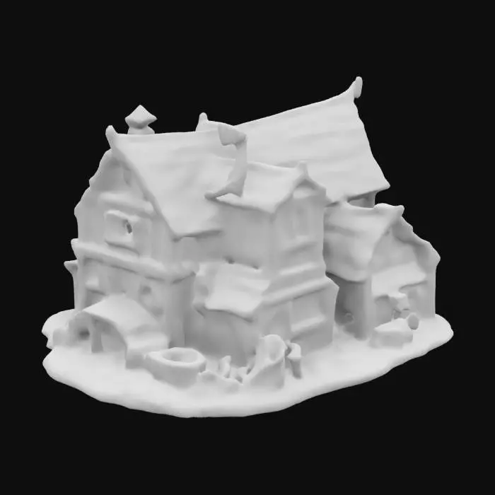 3D model for a full view of a world of warcraft-style barracks, seamless composite structure with no empty spaces, detailed design elements, vibrant colors, strategic layout suitable for an rts game, dynamic game environment.