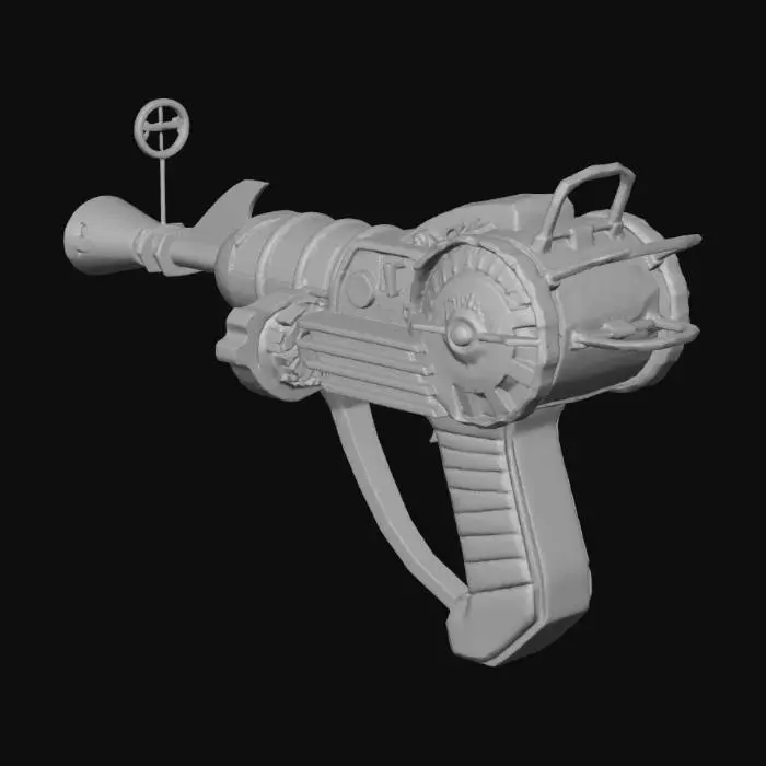 3D model for Retro Futuristic Ray Gun