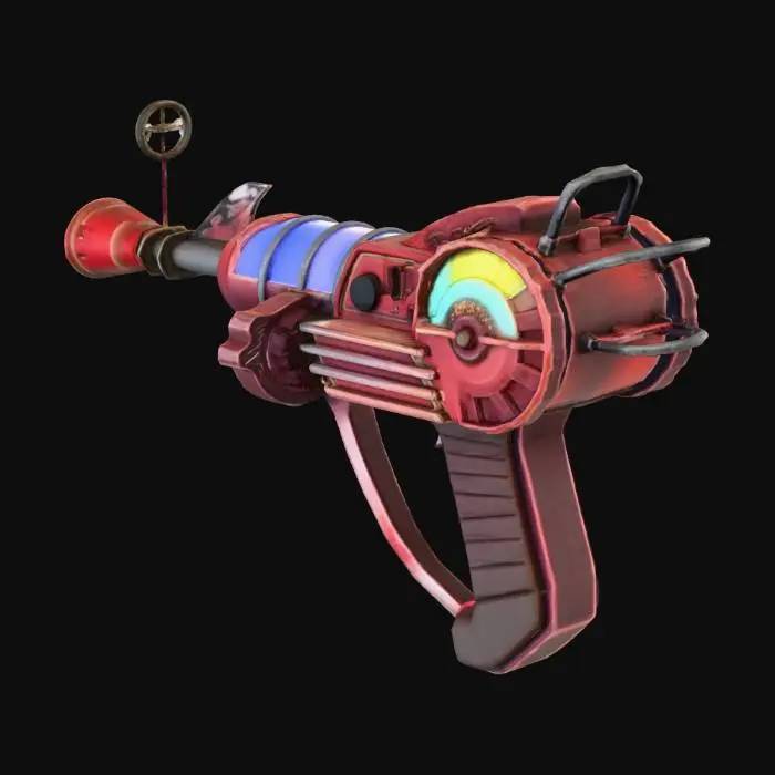 3D model for Retro Futuristic Ray Gun