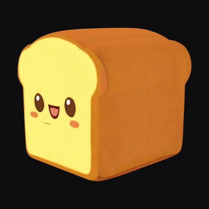 3D model for Happy Toast