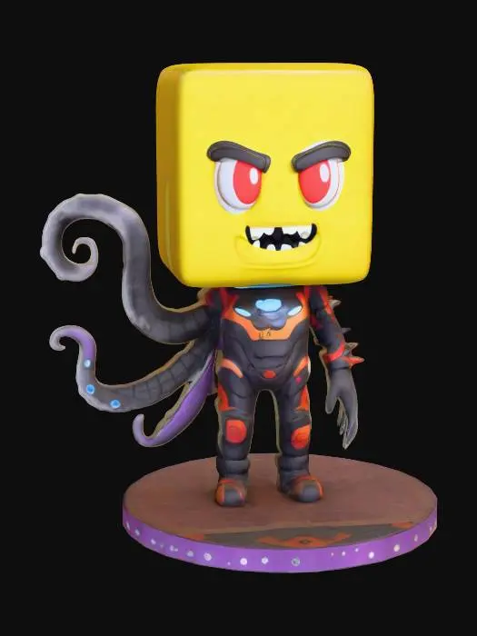 3D model for Cosmic Block Warrior