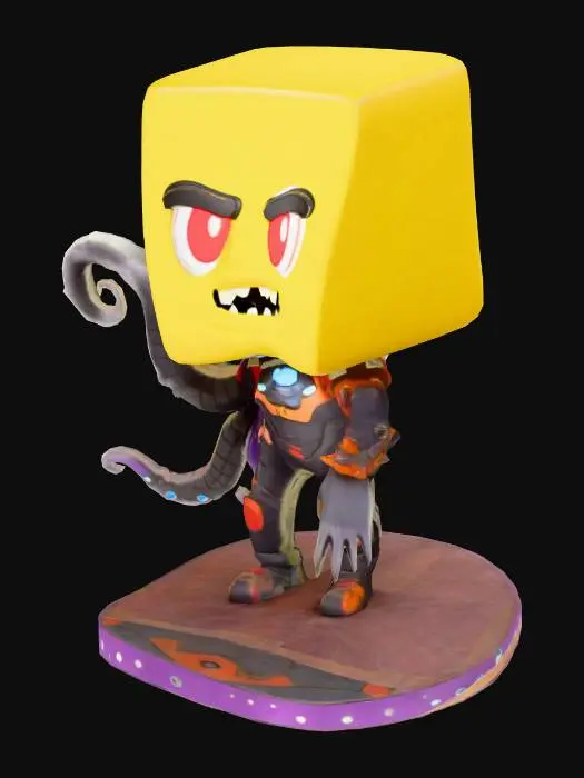 3D model for Cosmic Block Warrior