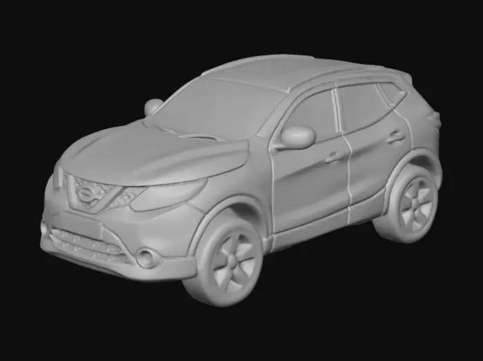 3D model for Miniature Black SUV Model