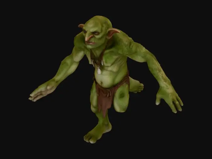 3D model for Goblin Stance