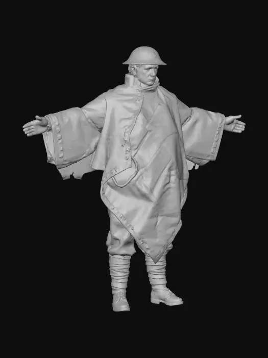 3D model for World War Soldier