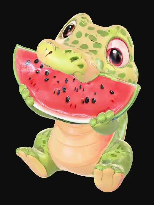 3D model for Watermelon Croc