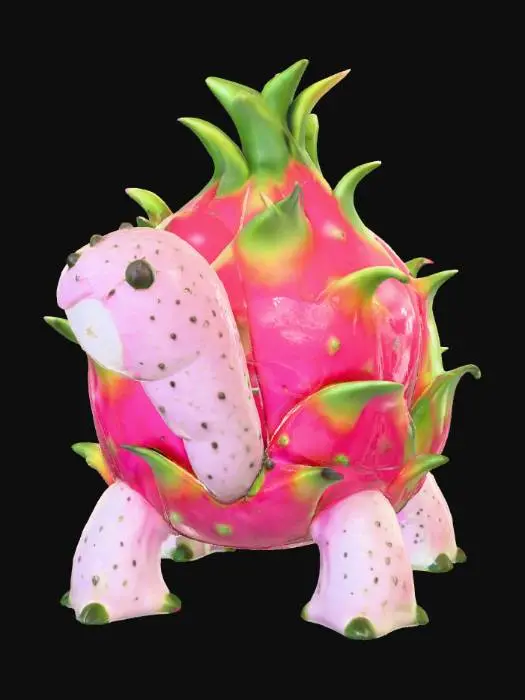 3D model for Dragonfruit Turtle