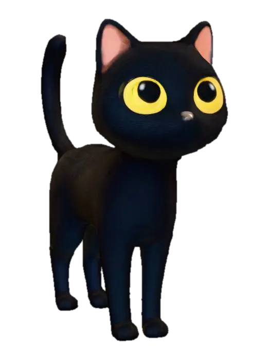 cat - Whiskers 3D model, vytvořený pomocí AI