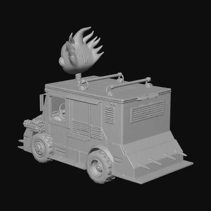 3D model for Armored Clown Van