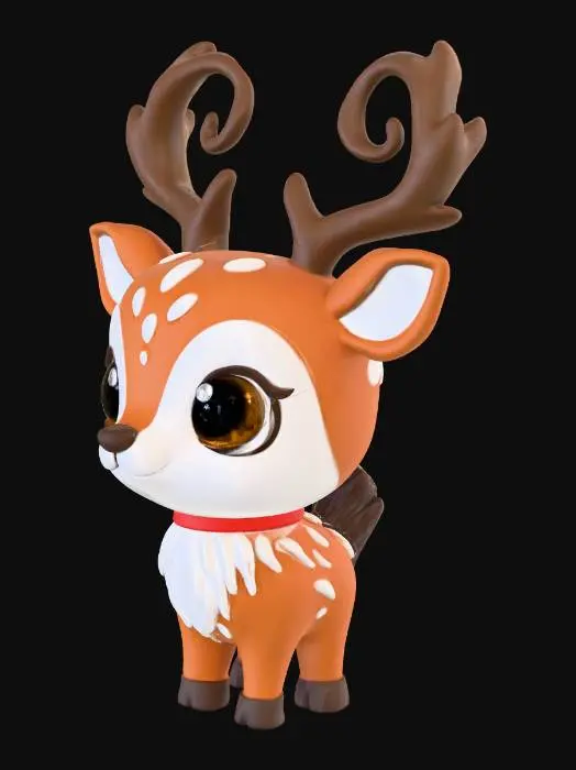 3D model for Whimsical Deerling, #Thanksgiving#
