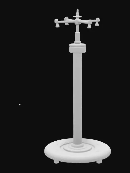 3D model for 請給我一個在屋頂上面的灑水器。