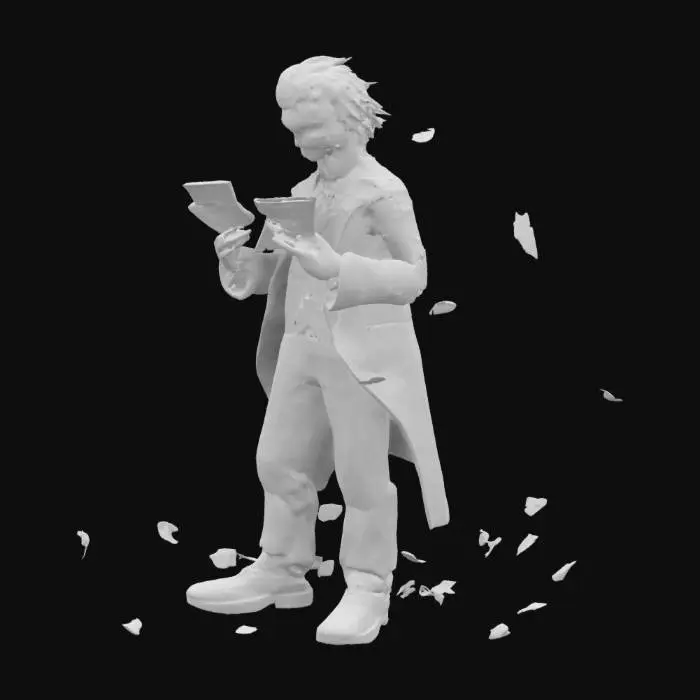 3D model for "Create a dramatic scene featuring the Joker in a dimly lit, abandoned amusement park. He is playing with a stack of credit cards, shuffling them like a magician as he tosses some into the air. Each card has the name 'BINS CC HUB' prominently displayed on it, fluttering down like confetti. The Joker says, 'Join the madness at BINS CC HUB for the best deals!' The scene closes with a shot of the carousel spinning faster, the cards swirling around, inviting viewers to join your Telegram group."