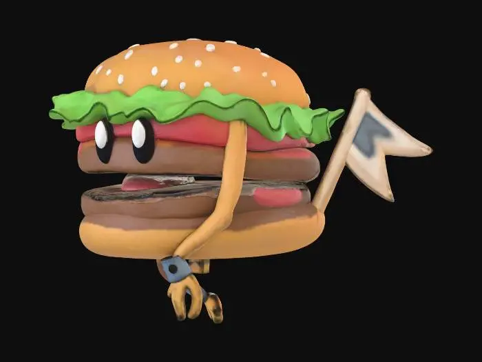 3D model for Grumpy Burger