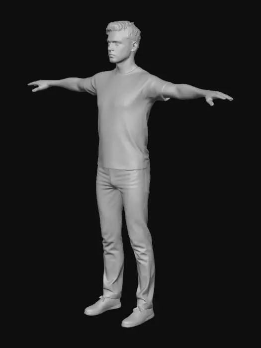 3D model for Striped Shirt Model