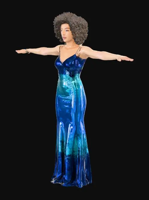 3D model for Elegance in Blue