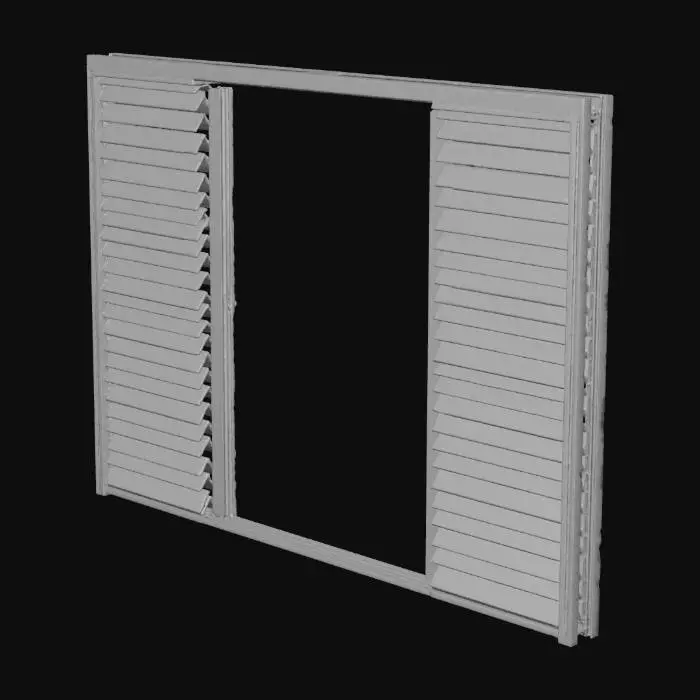3D model for Louvered Window Frame