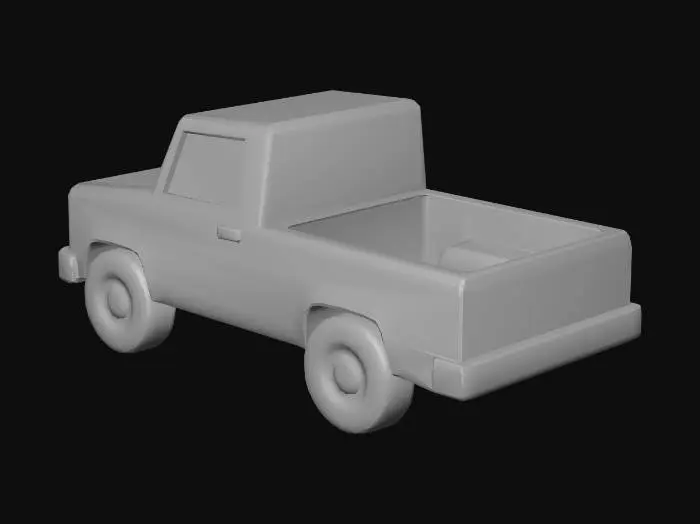 3D model for Red Toy Truck