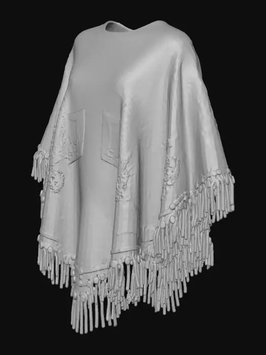 3D model for Western Poncho