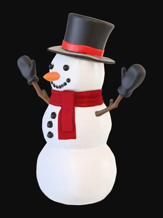 3D model for Cool Snowman