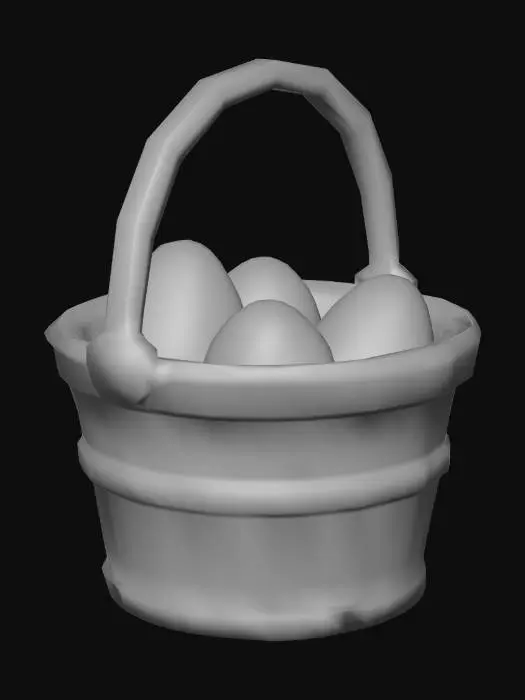 3D model for Basket of Eggs