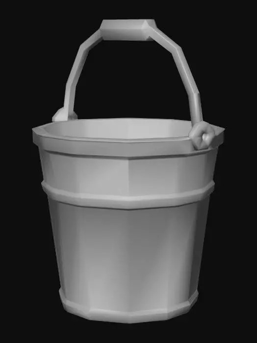 3D model for Geometric Metal Bucket