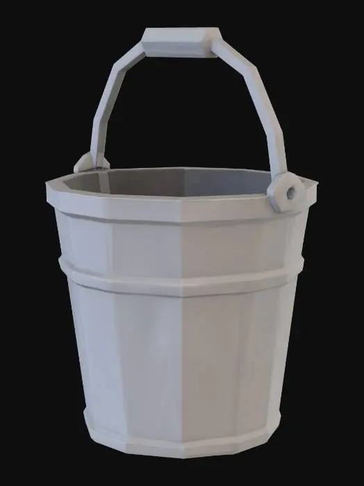 3D model for Geometric Metal Bucket