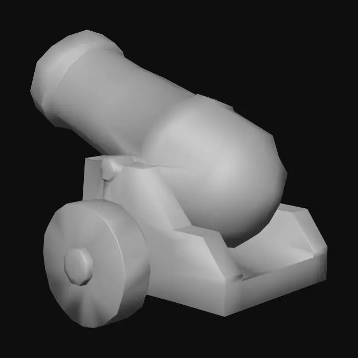 3D model for Cartoon Cannon