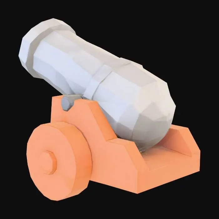 3D model for Cartoon Cannon